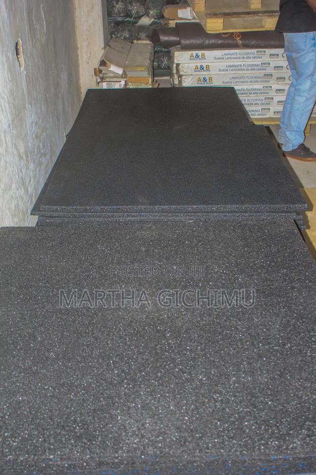 1m By 1m Rubber Gym Mats - main view