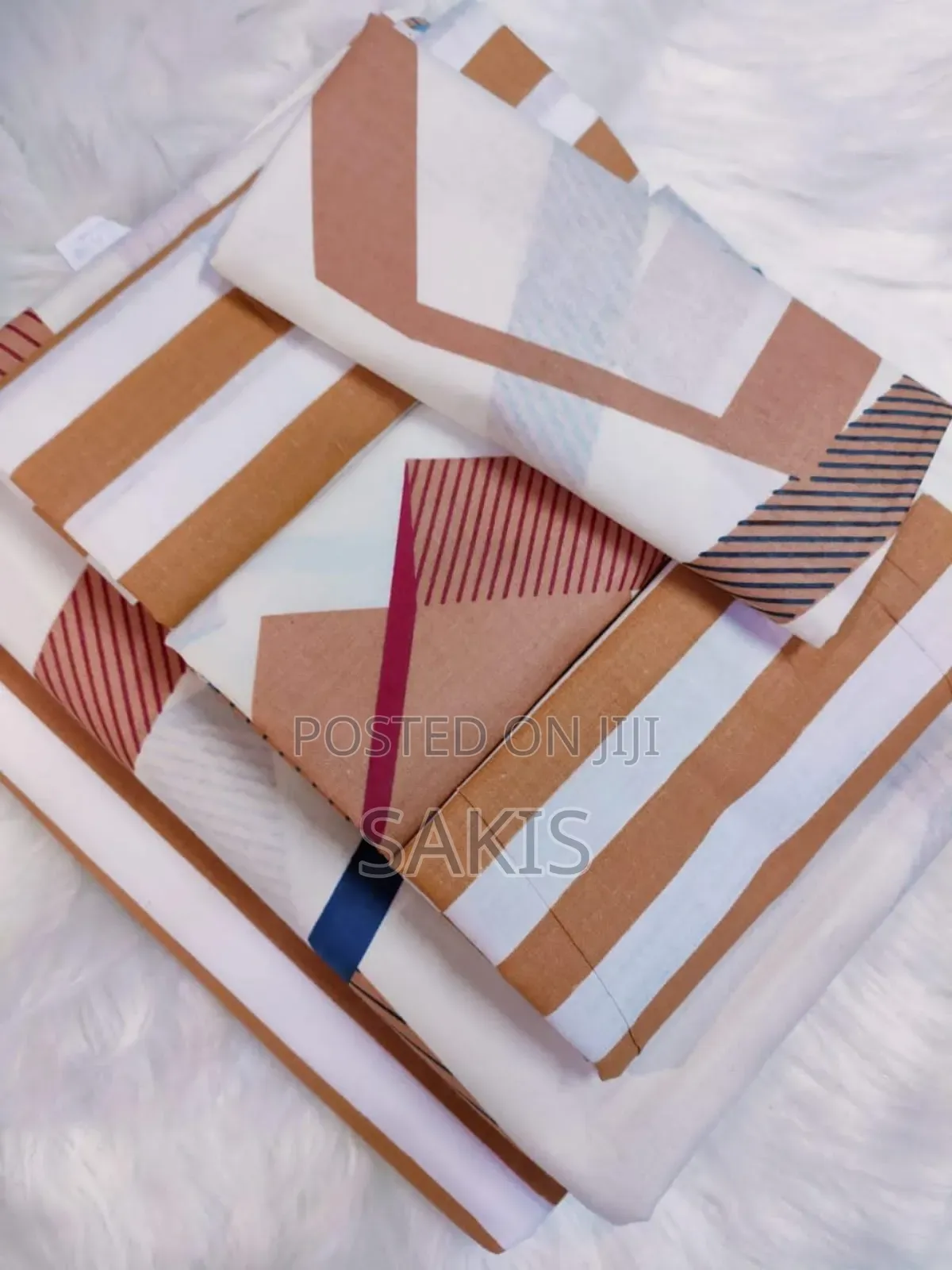 6 Piece Cotton Bedsheets! Size 6 X 7. Free Delivery
