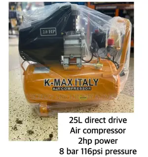 25l Direck Kmax Air Compressor 2hp Power 8bar 116psi