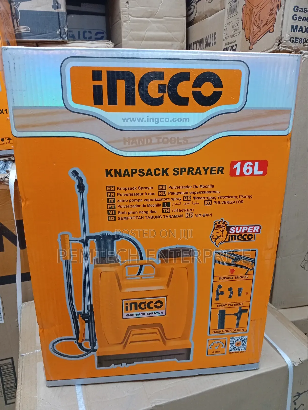 16l INGCO Knapsack Sprayer