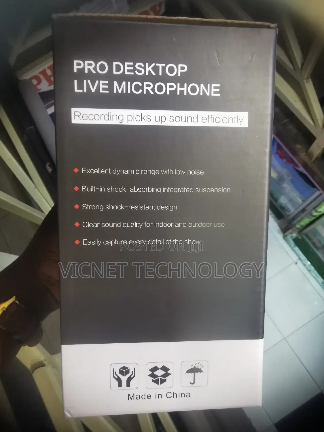 360° Omnidirectional Desktop Podcast Microphone With USB