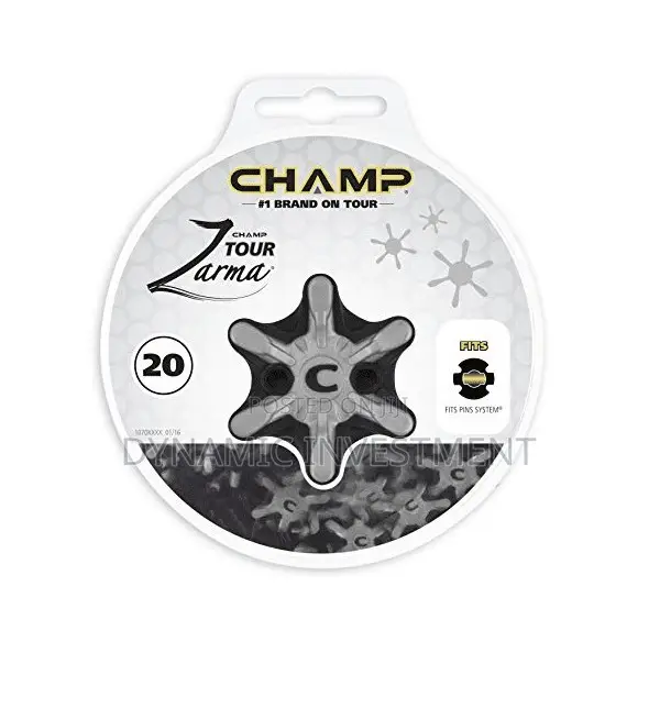 Champ Zarma Tour Golf Spikes ( PINS System) – 20 Pack