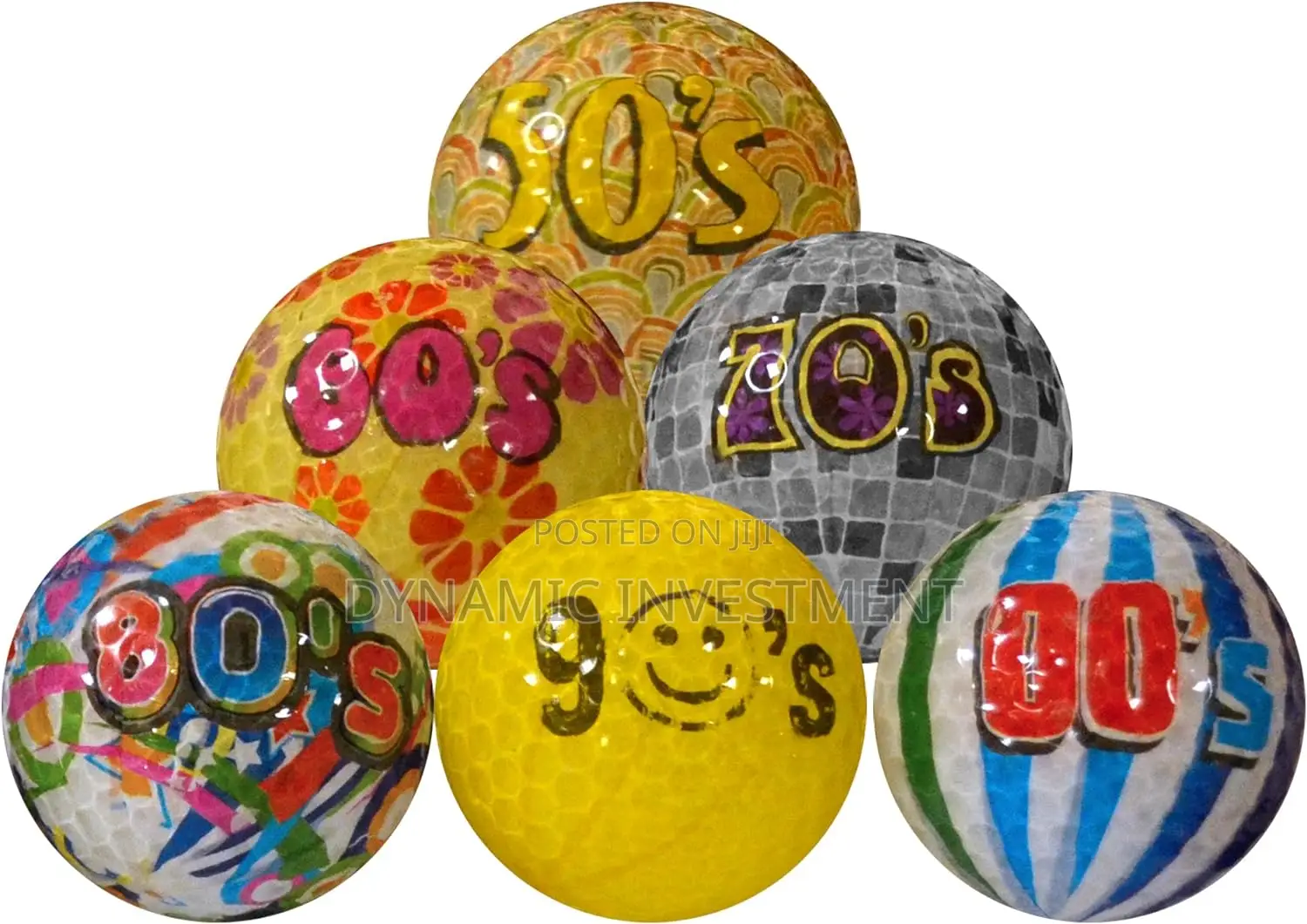 Decades Golf Balls (Pack of 6)