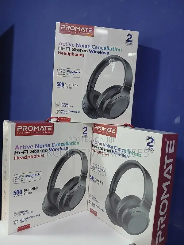 Promate Concord Headphones ~Promate Concord ANC Headphones
