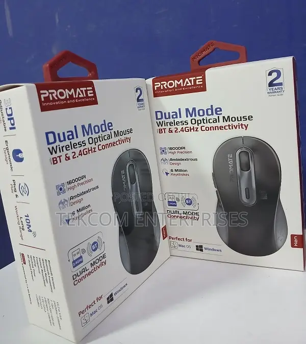 Promate Ken Dual Mode Wireless Mouse (Promate Ken)