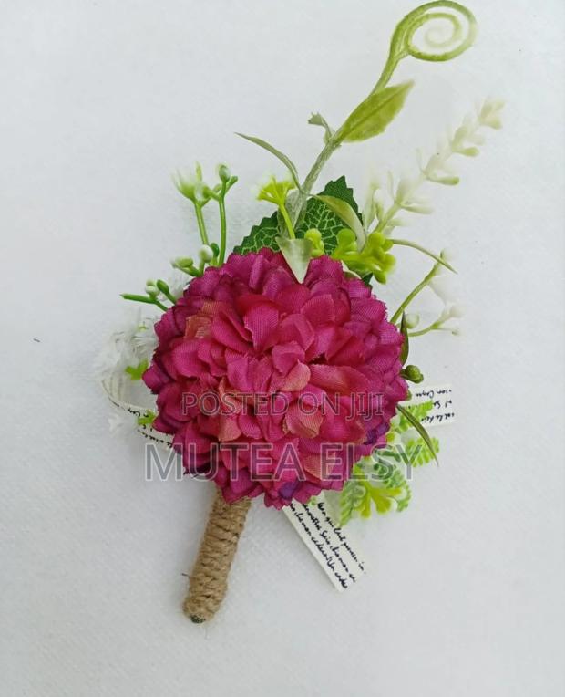 White,Red,Purple Peach Lapel Flowers. - thumbnail 5