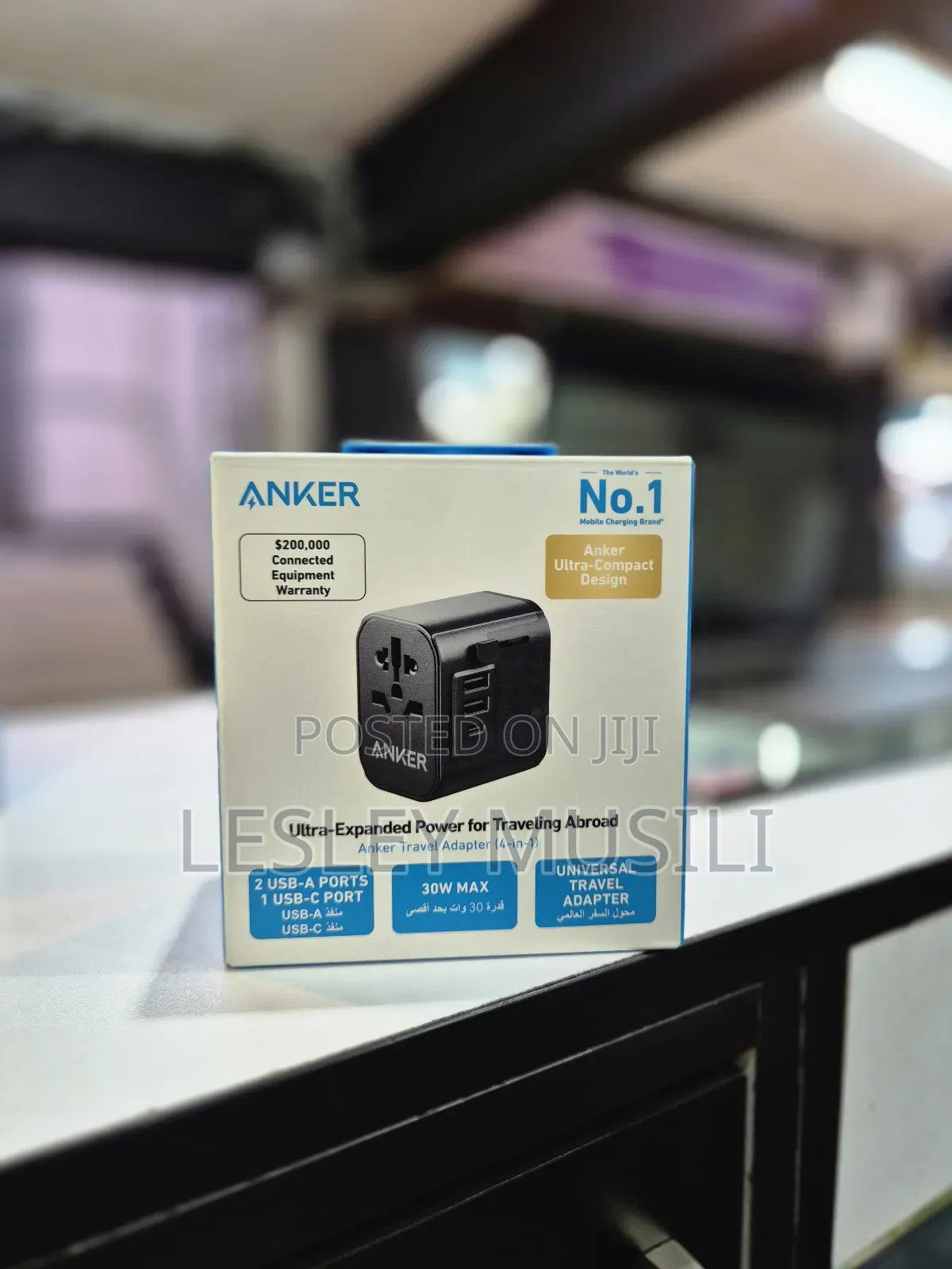 Anker Universal Travel Adapter With 4 in 1 Ultra Expanded