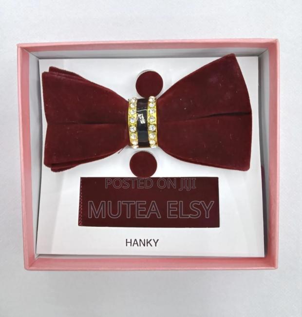 Red,Maroon,Black,Blue Green Fancy Velvet Bowtie Sets