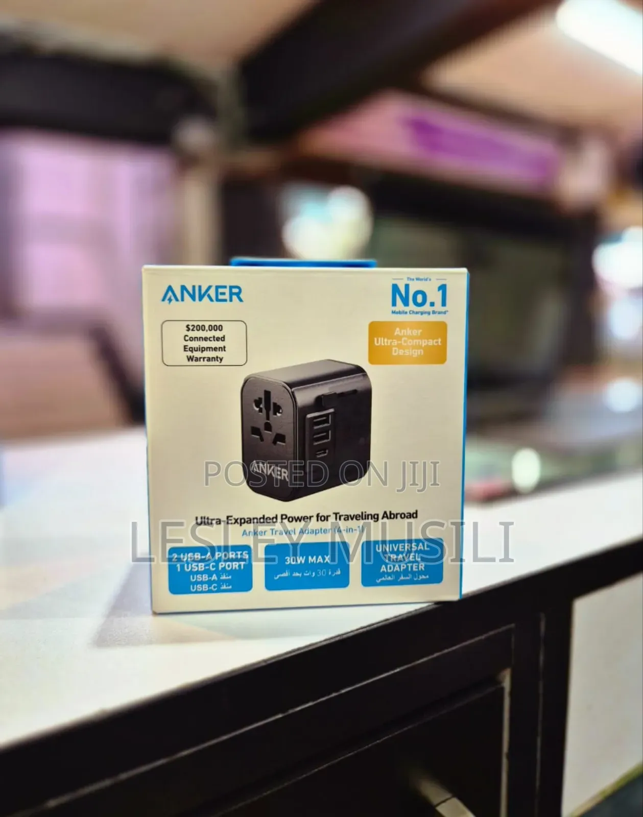 Anker Universal Travel Adapter With 4 in 1 Ultra Expanded
