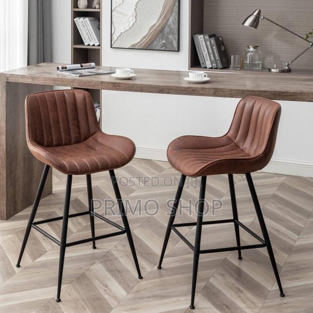 Velvet Upholstered Bar Stool Armless