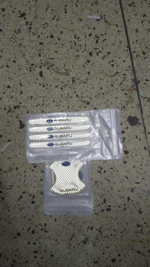 Clear Subaru Branded Door Handle ,Bowl Stickers - main view