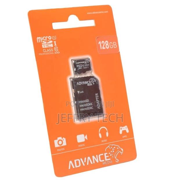 Advance 128GB Memory Card - 128 GB Micro SD Plus Adapter.