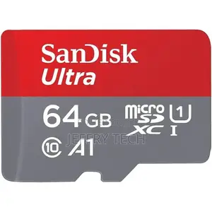 Sandisk Ultra 64 GB Microsdxc Memory Card + SD Adapter -Red/