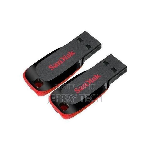 Sandisk Cruzer Blade Flash Disk - 16GB - Black Red,Origina - main view