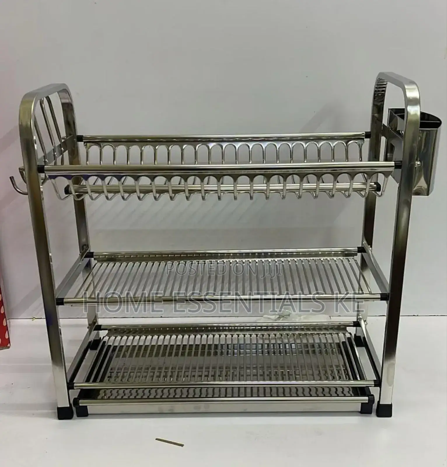 *HEAVY DUTY Kitchen 3 Tier Dish Rack -Aluminium