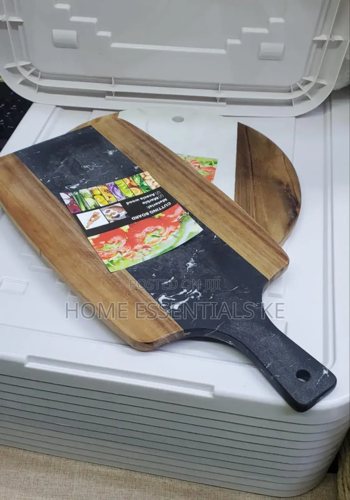 Cutting Marble Board Stone + Acacia or Serving Tray.