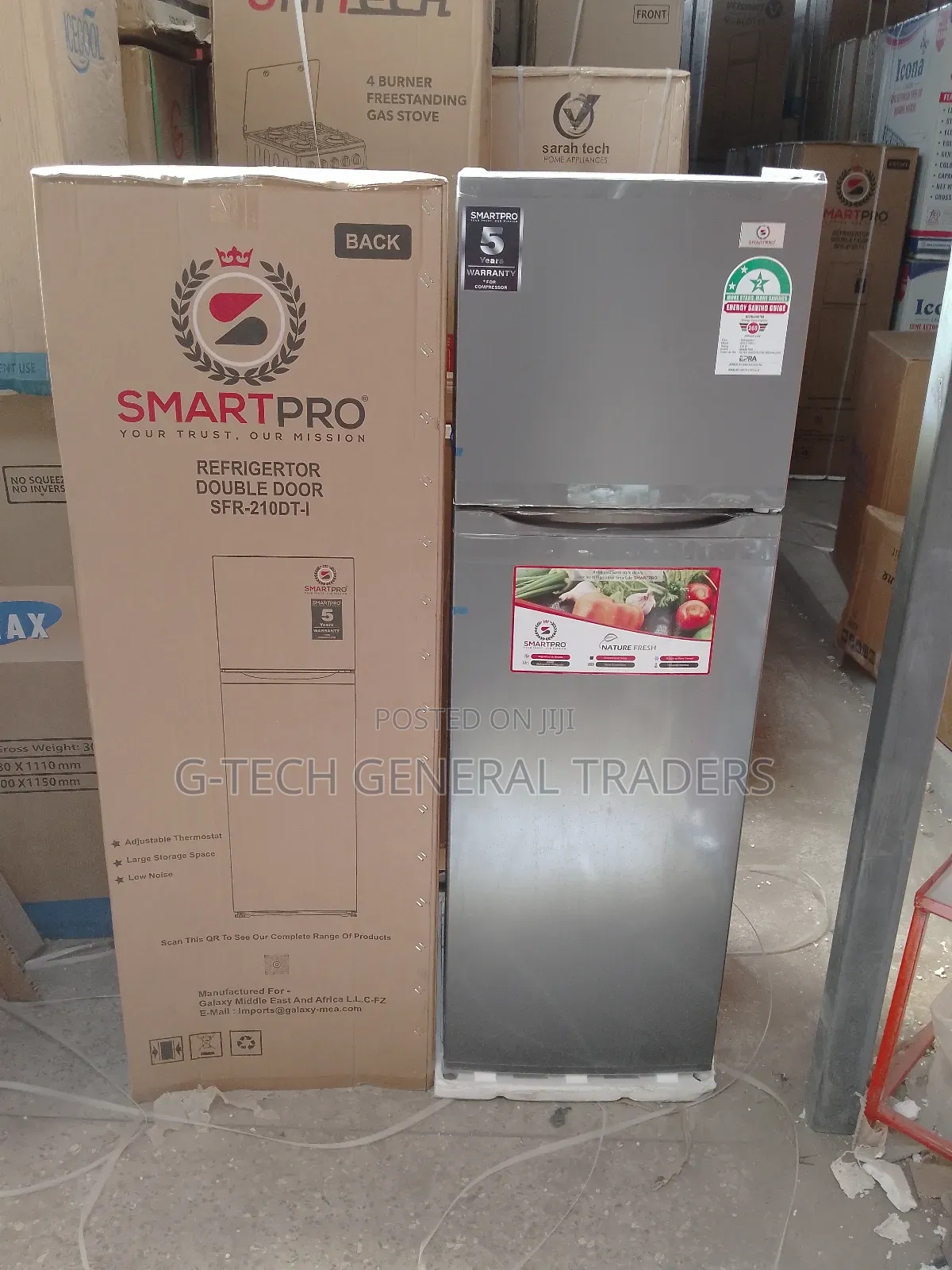 SFR-210DT-I Double Door 210l Direct Cool Refrigerator