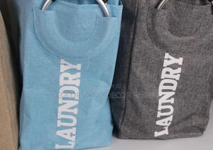 Laundry Baskets Blue and Brown - thumbnail 2