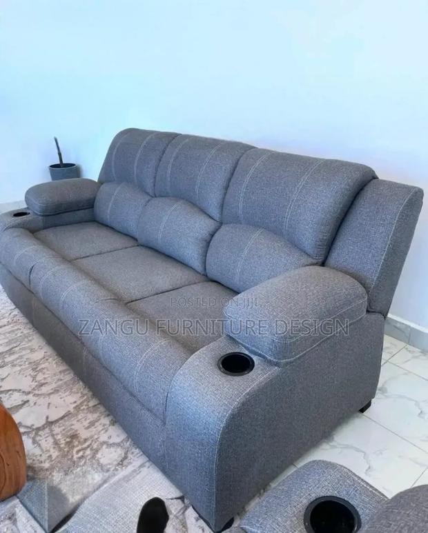 Fancy Seat Semi-Recliner Sofas 3-Seater - main view