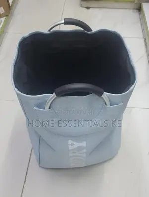 Laundry Basket- Grey and Blue