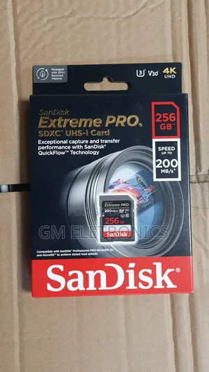 Original 256gb Extreme Pro Uhs-I SDXC Memory Card .