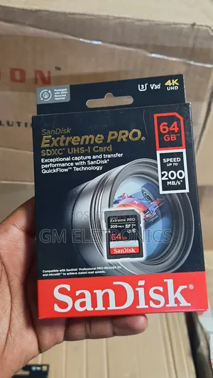Original 64gb Extreme Pro Uhs-I SDXC Memory Card.