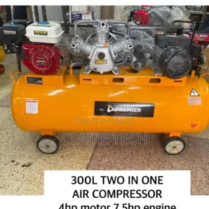 New 300L Two in One Air Compressor 4hp Motor