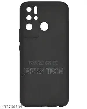 Silicone Case Back Cover for Tecno Pova Neo - Black