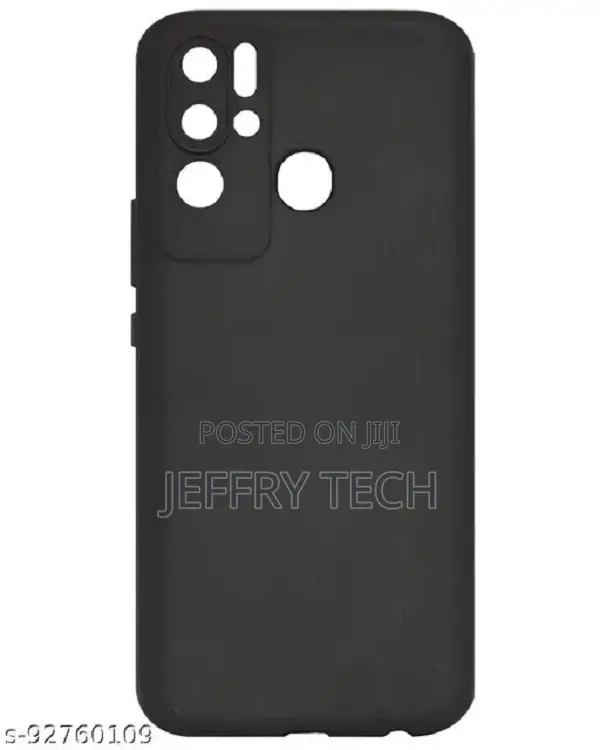 Silicone Case Back Cover for Tecno Pova Neo - Black