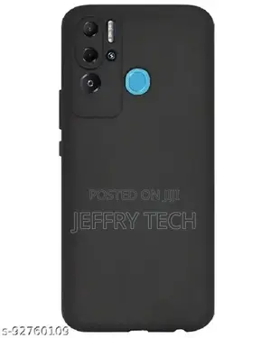 Silicone Case Back Cover for Tecno Pova Neo - Black