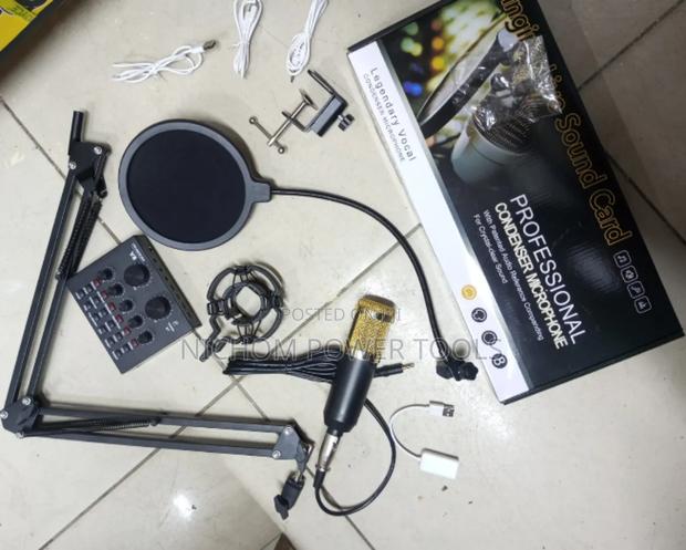 Condenser Microphonne With Sound Card