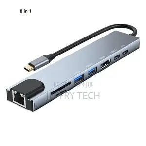 Ype C Extender 8 in 1 Usb Hub With Hdmi Lap Converter Usb C
