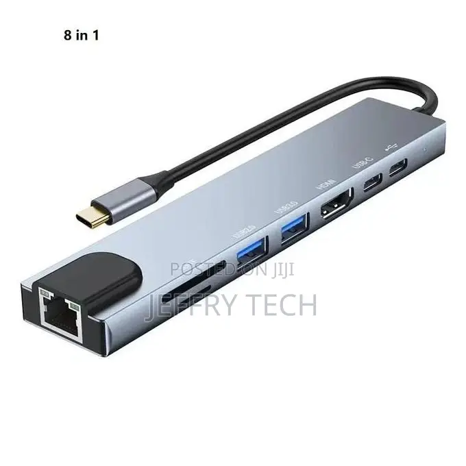 Ype C Extender 8 in 1 Usb Hub With Hdmi Lap Converter Usb C
