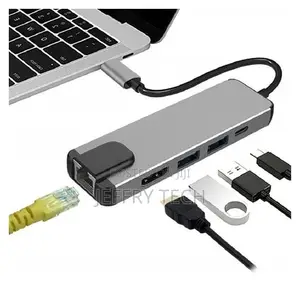 Ilepo 5 in 1 Usb Type C Hub Usb C Hub to Gigabit Ethernet