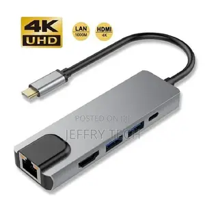 Ilepo 5 in 1 Usb Type C Hub Usb C Hub to Gigabit Ethernet