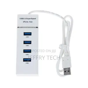 Usb 3.0 Hub High Speed Led 4 Port Cable Splitter 5gbps Usb D