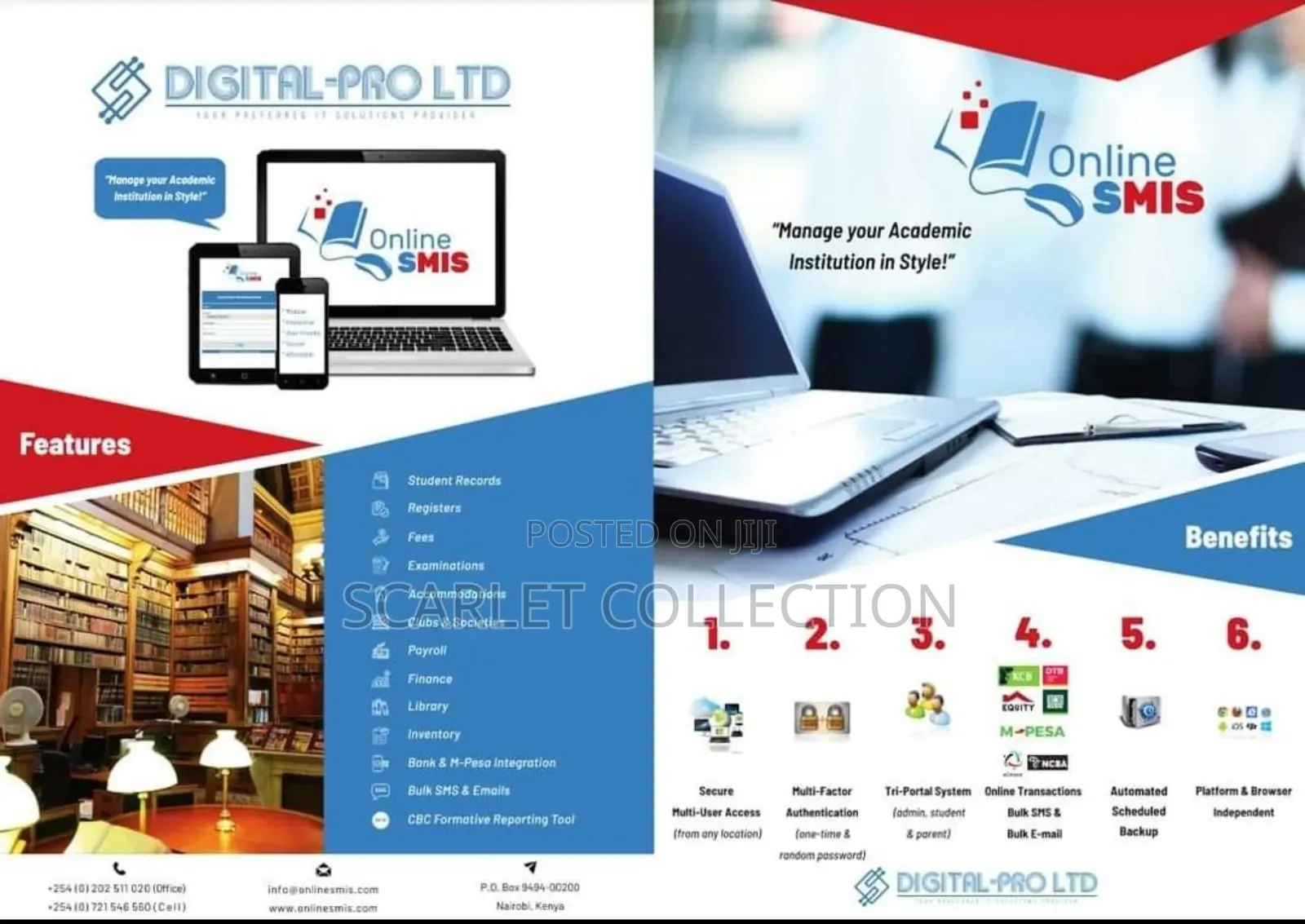 Online School Management System - Bank/Mpesa Integration.