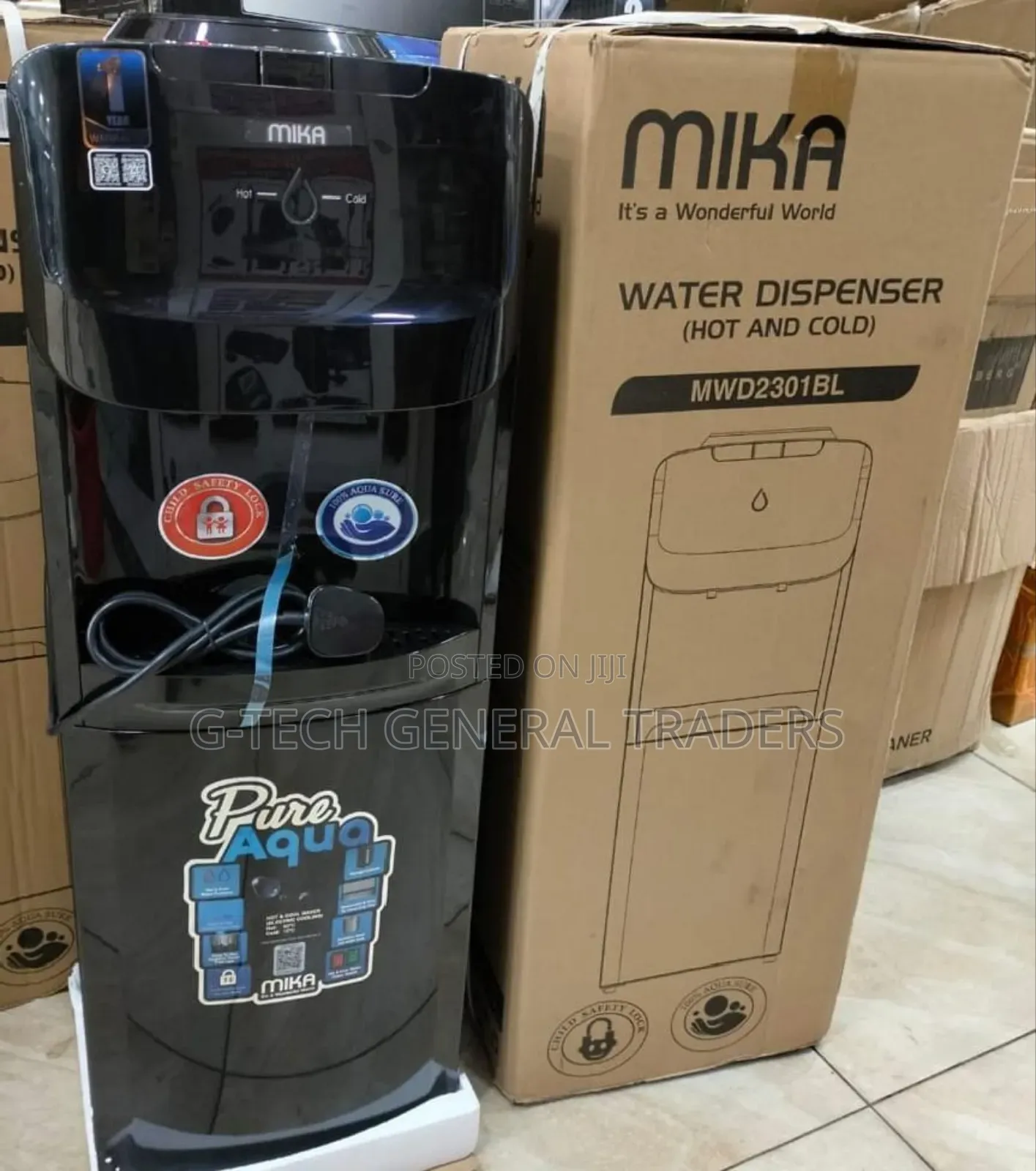 Mika Hot and Cold Free Standing Water Dispenser
