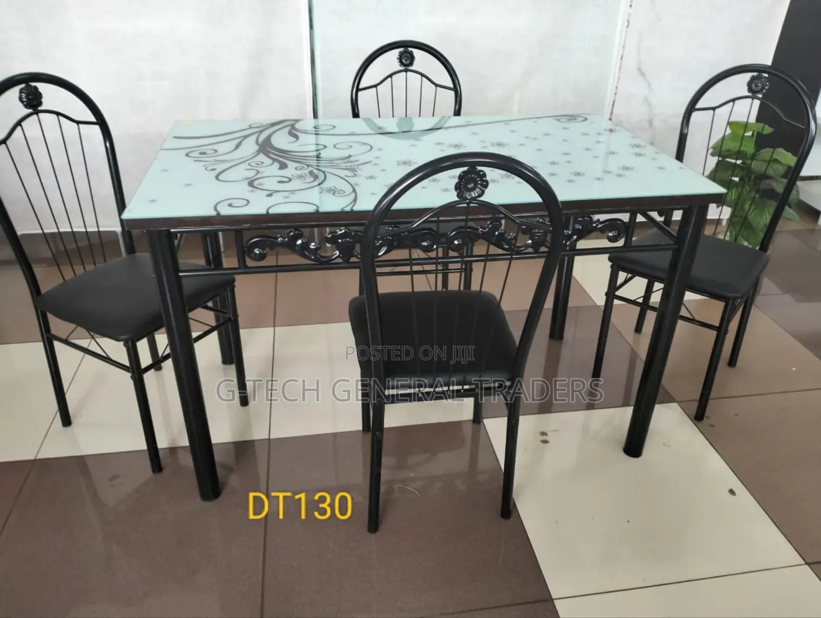 Dining Table! 4-Seater Dt130 Modern Dining Table With Seats