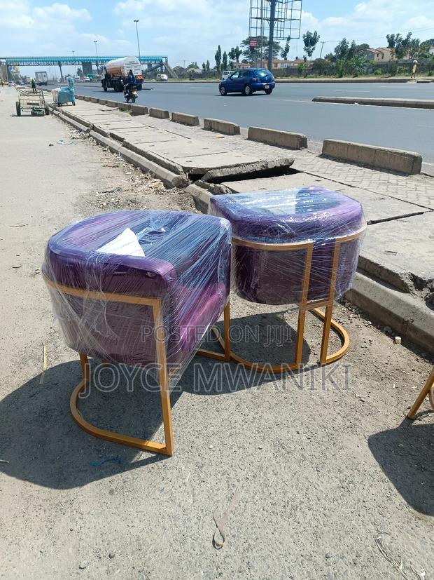 Manicure Seats, Purple and Gold