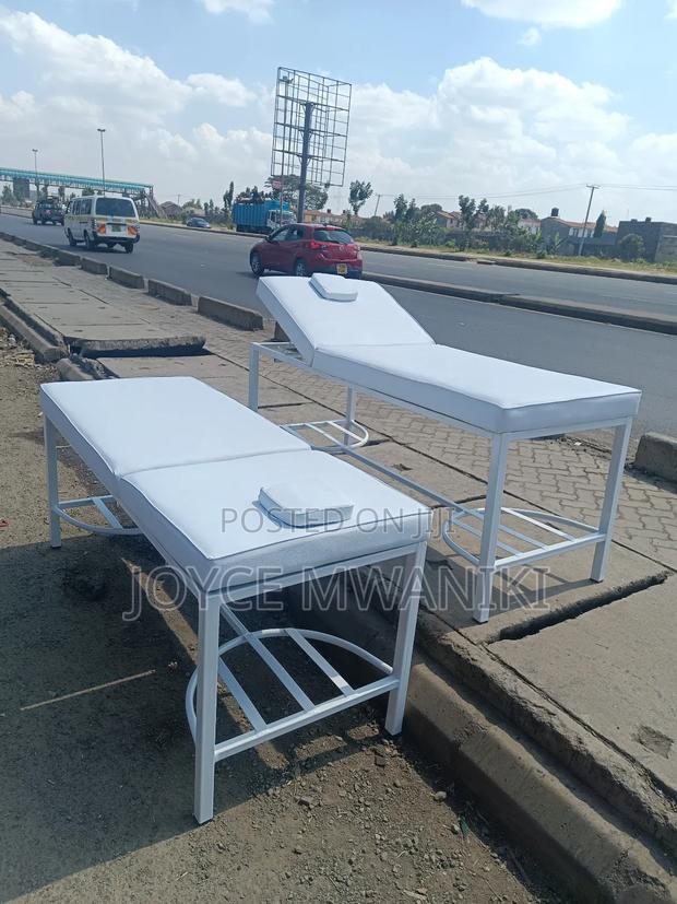 Massage Beds, White Plain Big - main view