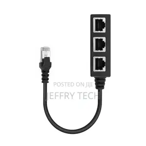 Rj45 1 Male to 3 Female or Three Female Ethernet Splitter So