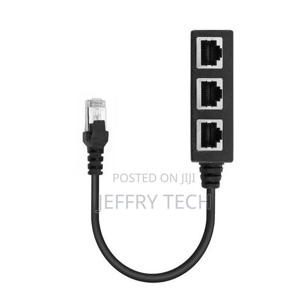 Rj45 1 Male to 3 Female or Three Female Ethernet Splitter So
