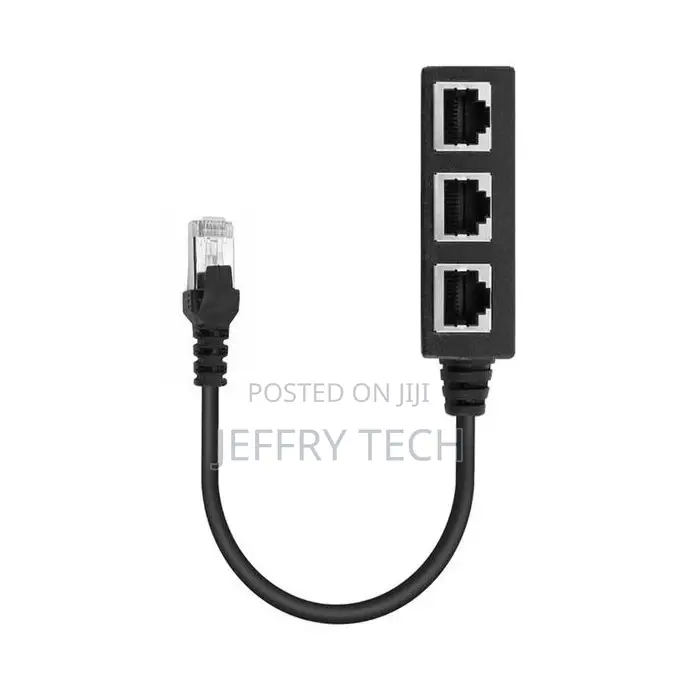 Rj45 1 Male to 3 Female or Three Female Ethernet Splitter So