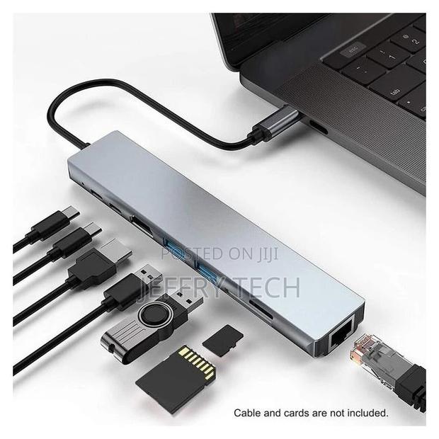 8-in-1 Usb C Hub Type-C Hub Adapter Docking Station Multipor