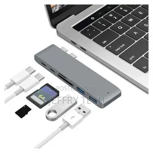 Type C Hub Adapter Dongle Compatible for Macbook 13" 15" 20