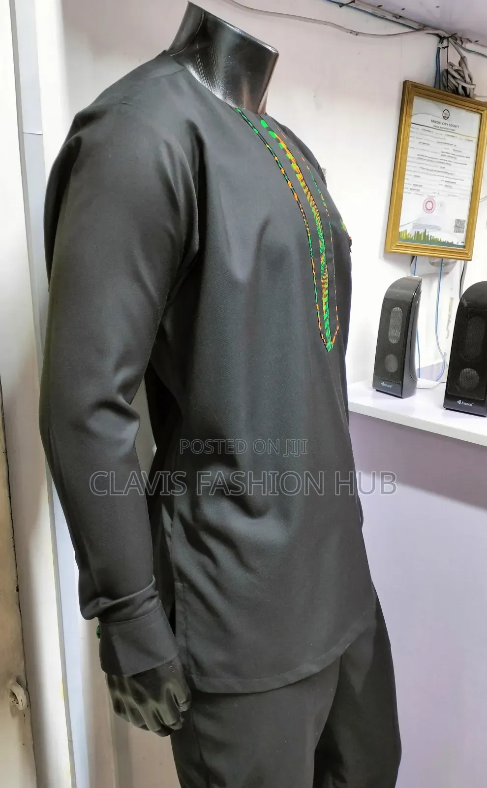 Black African Senator Suit for Men