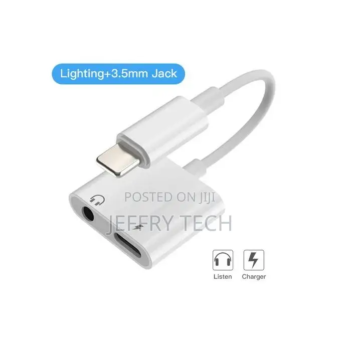 !ACCEZZ 2 in 1 for iPhone Adapter Aux Cable