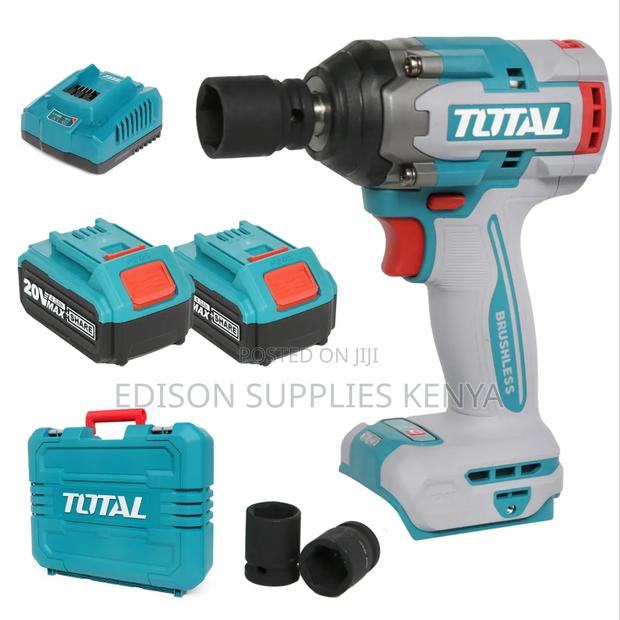 Cordless Impact Wrench Total 500nm 20V 4.0ah Batteries 2pcs - thumbnail 2