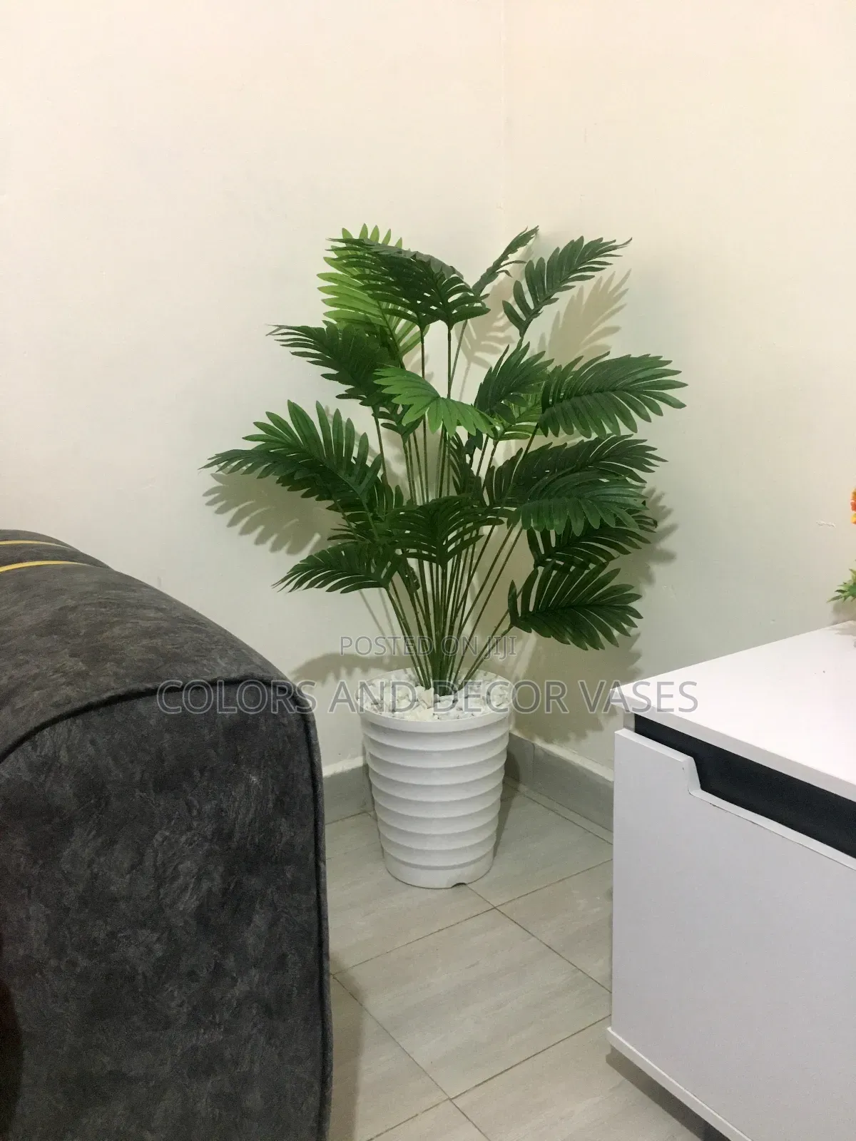 Home Decor Plant and Vase Happy Client